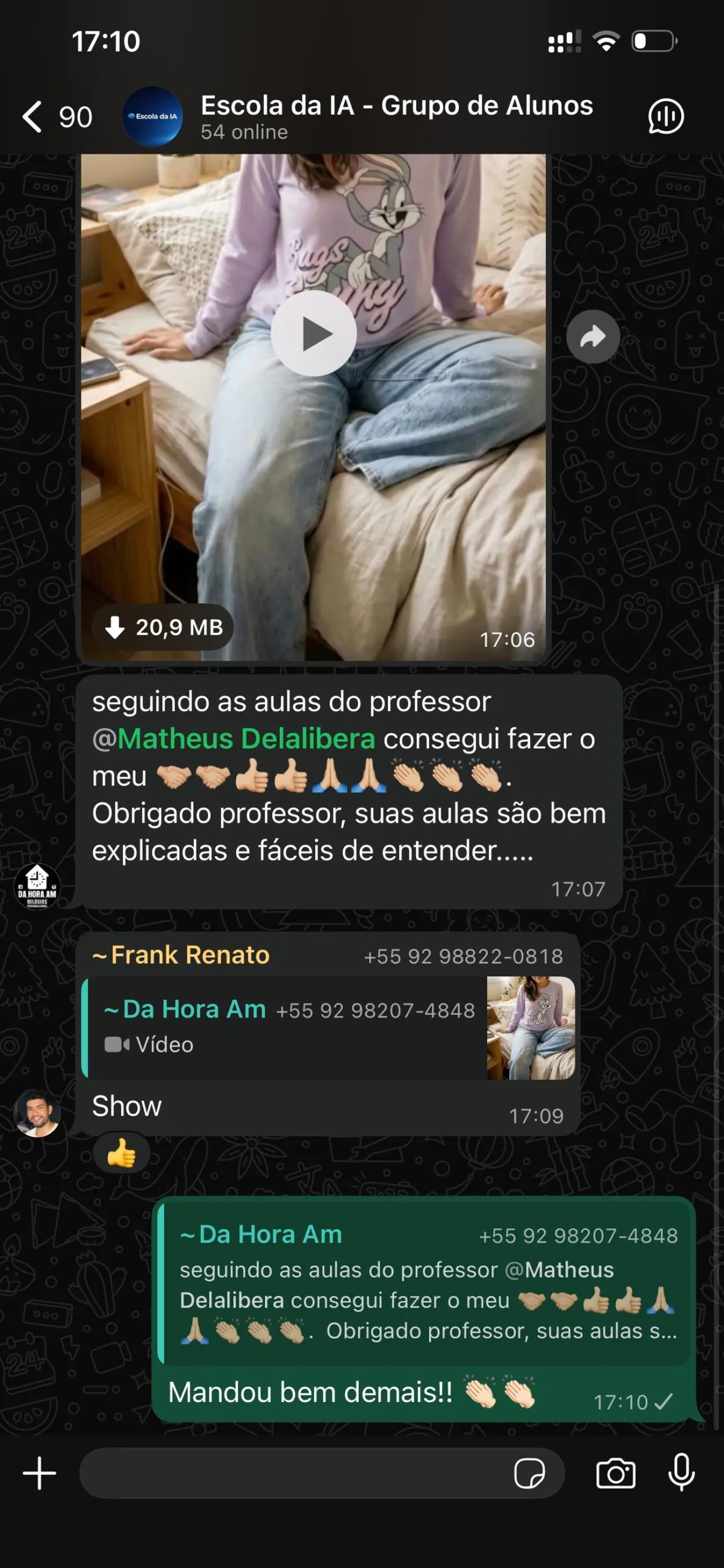 Depoimento de Aluno 6